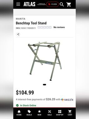*Pickup Only*Makita Benchtop Stand